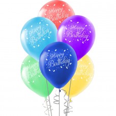 Renkli Happy Birthday Balon